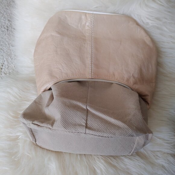 Custom Made Light Beige Leather Mini Handbag - Picture 9 of 16